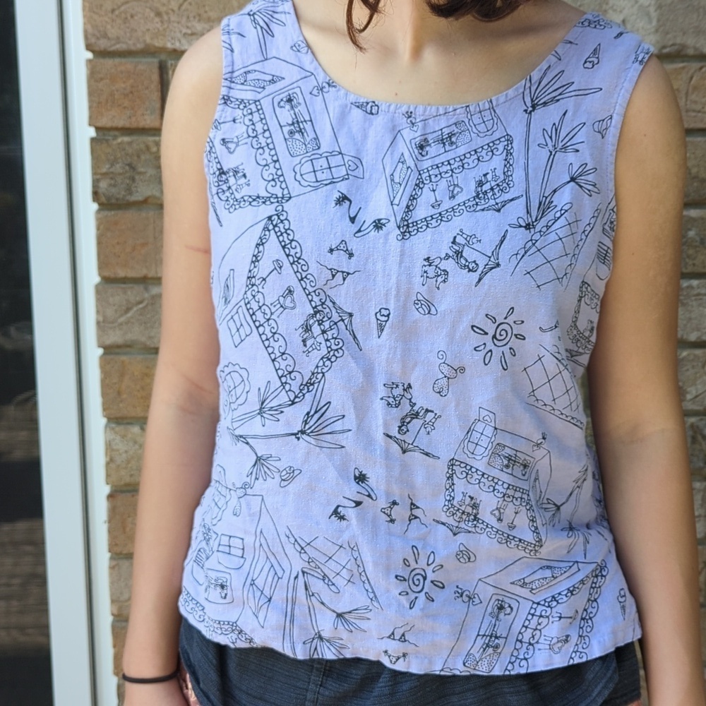 Purple Hemp Tank Top